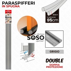 Paraspifferi spugna 95x2.5cm double grigio - 1
