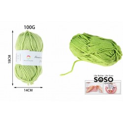 Gomitolo di lana 100gr verde - 1