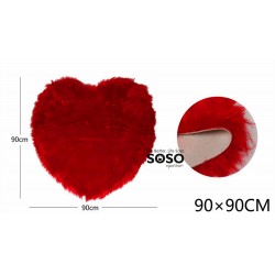Tappeto cuore rosso 90x90cm - 1