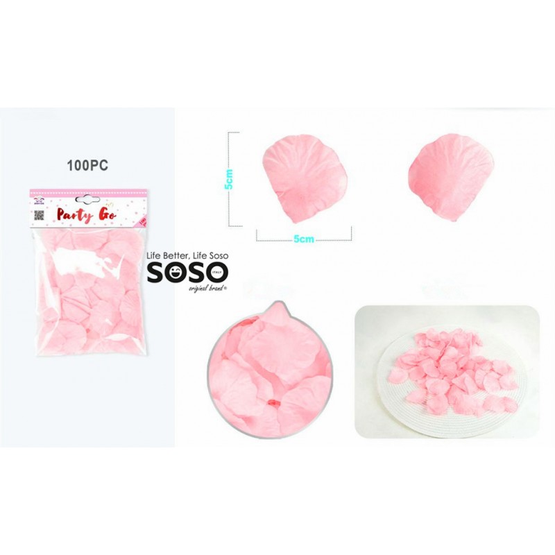 Petali di rosa rosa 5cm 100pz - 1