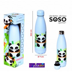 Bottiglia termica panda acciaio 304 500ml - 1