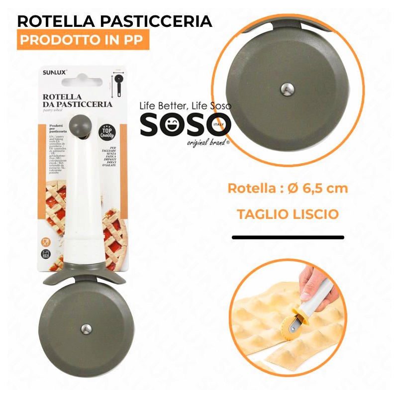 Rotella da pasticceria in pp liscio d.6.5cm - 1