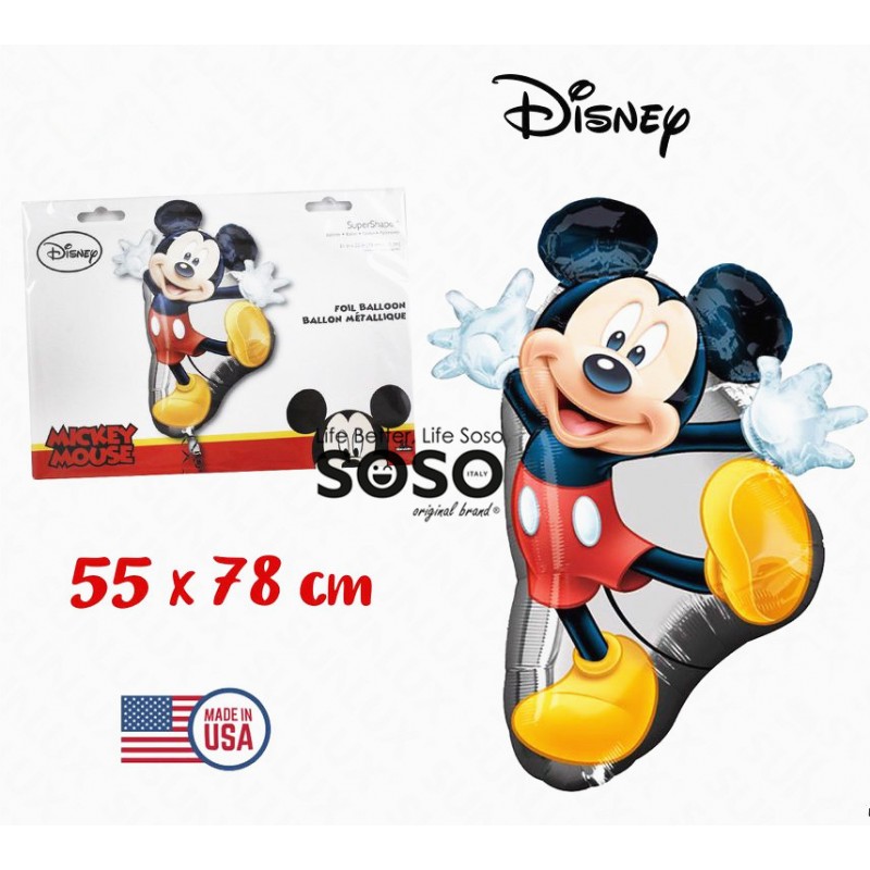 Palloncino metal mickey mouse 55x78cm - 1