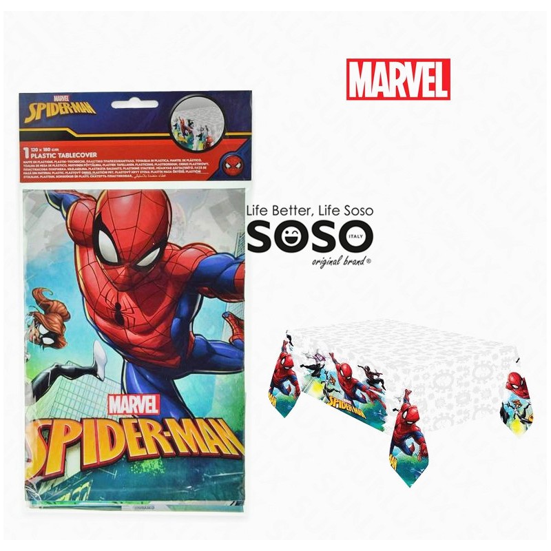 Tovaglia plastica spiderman 1.8x1.2mt - 1