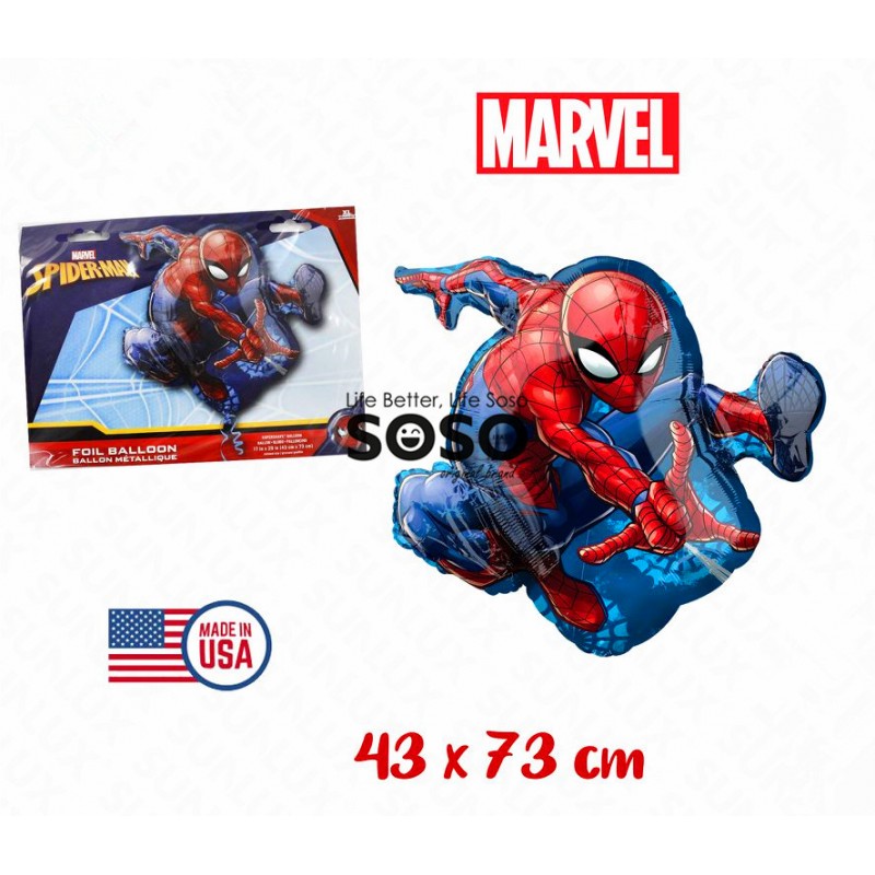 Palloncino metal spiderman 43x73cm - 1