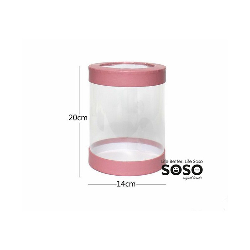 Box pvc rosa 14x20cm - 1