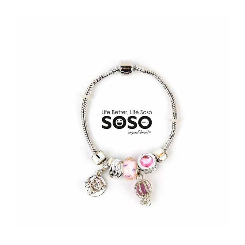 Bracciale  charms da donna catena sicurezza regalo tutto adatto "PANDORA" - 1