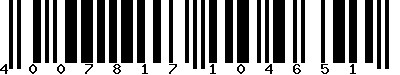 EAN-13 : 4007817104651 EAN-13 : 4007817104651
