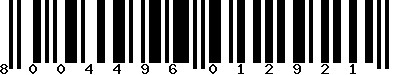 EAN-13 : 8004496012921