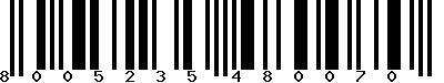 EAN-13 : 8005235480070 EAN-13 : 8005235480070