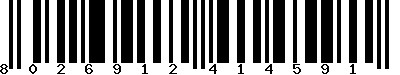 EAN-13 : 8026912414591 EAN-13 : 8026912414591