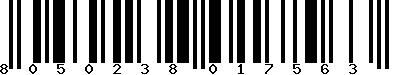 EAN-13 : 8050238017563 EAN-13 : 8050238017563