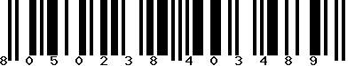 EAN-13 : 8050238403489 EAN-13 : 8050238403489