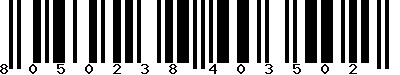 EAN-13 : 8050238403502 EAN-13 : 8050238403502