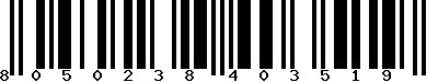 EAN-13 : 8050238403519 EAN-13 : 8050238403519