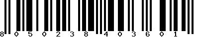 EAN-13 : 8050238403601 EAN-13 : 8050238403601