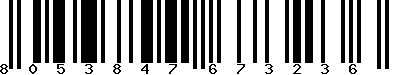 EAN-13 : 8053847673236 EAN-13 : 8053847673236