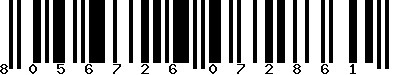 EAN-13 : 8056726072861 EAN-13 : 8056726072861