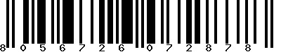 EAN-13 : 8056726072878 EAN-13 : 8056726072878