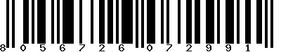 EAN-13 : 8056726072991 EAN-13 : 8056726072991