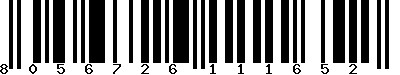 EAN-13 : 8056726111652 EAN-13 : 8056726111652