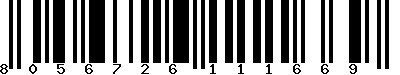 EAN-13 : 8056726111669 EAN-13 : 8056726111669