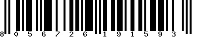 EAN-13 : 8056726191593 EAN-13 : 8056726191593