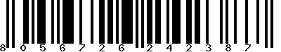 EAN-13 : 8056726242387 EAN-13 : 8056726242387