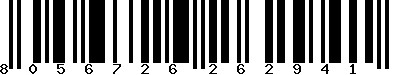 EAN-13 : 8056726262941 EAN-13 : 8056726262941