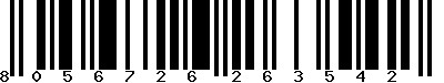 EAN-13 : 8056726263542 EAN-13 : 8056726263542