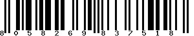EAN-13 : 8058269837518 EAN-13 : 8058269837518