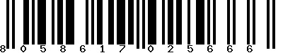 EAN-13 : 8058617025666 EAN-13 : 8058617025666