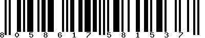 EAN-13 : 8058617581537 EAN-13 : 8058617581537