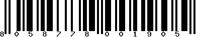 EAN-13 : 8058778001905 EAN-13 : 8058778001905