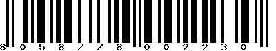 EAN-13 : 8058778002230 EAN-13 : 8058778002230