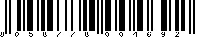 EAN-13 : 8058778004692 EAN-13 : 8058778004692