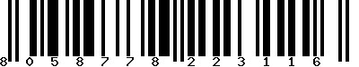EAN-13 : 8058778223116 EAN-13 : 8058778223116