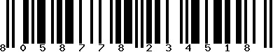 EAN-13 : 8058778234518 EAN-13 : 8058778234518