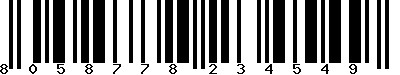 EAN-13 : 8058778234549 EAN-13 : 8058778234549