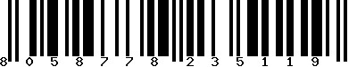 EAN-13 : 8058778235119 EAN-13 : 8058778235119