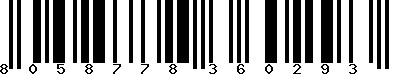 EAN-13 : 8058778360293 EAN-13 : 8058778360293