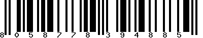 EAN-13 : 8058778394885 EAN-13 : 8058778394885