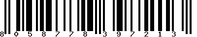 EAN-13 : 8058778397213 EAN-13 : 8058778397213