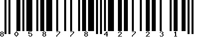 EAN-13 : 8058778427231 EAN-13 : 8058778427231