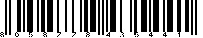 EAN-13 : 8058778435441 EAN-13 : 8058778435441