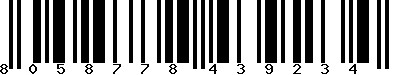 EAN-13 : 8058778439234 EAN-13 : 8058778439234