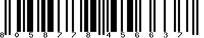 EAN-13 : 8058778456637 EAN-13 : 8058778456637