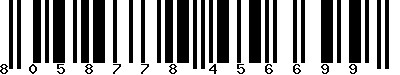 EAN-13 : 8058778456699 EAN-13 : 8058778456699