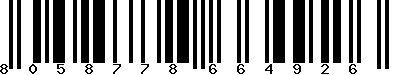 EAN-13 : 8058778664926 EAN-13 : 8058778664926