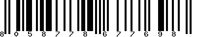EAN-13 : 8058778677698 EAN-13 : 8058778677698